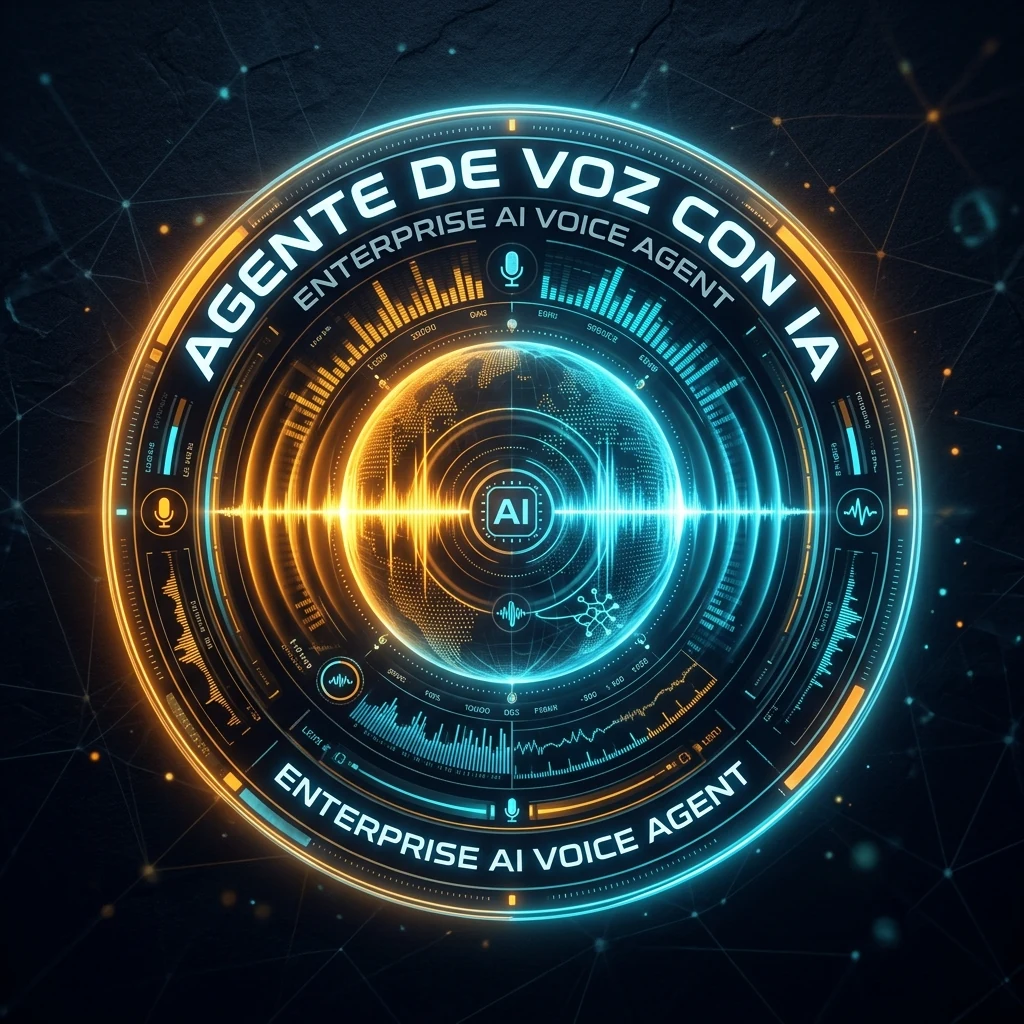 Emblema del Agente de Voz con IA