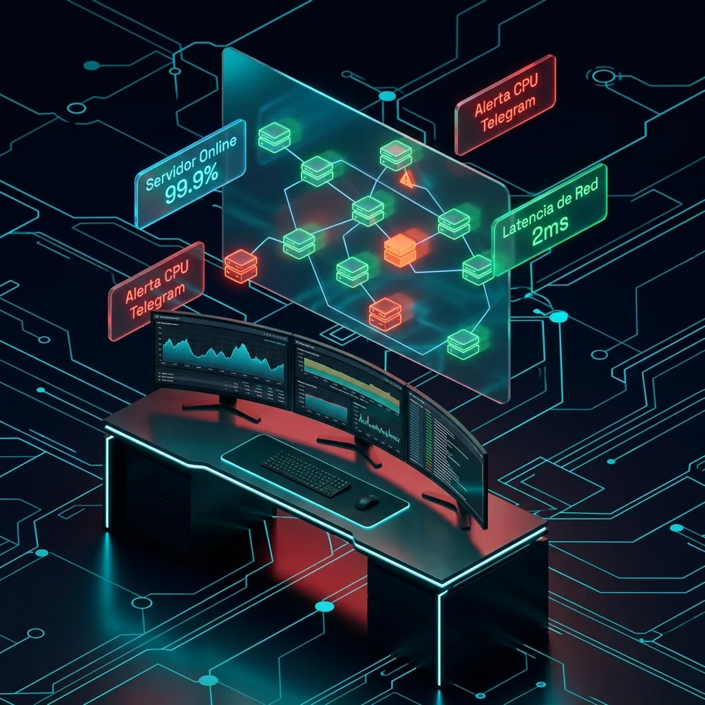 Alertas Zabbix 3D a Telegram y WhatsApp